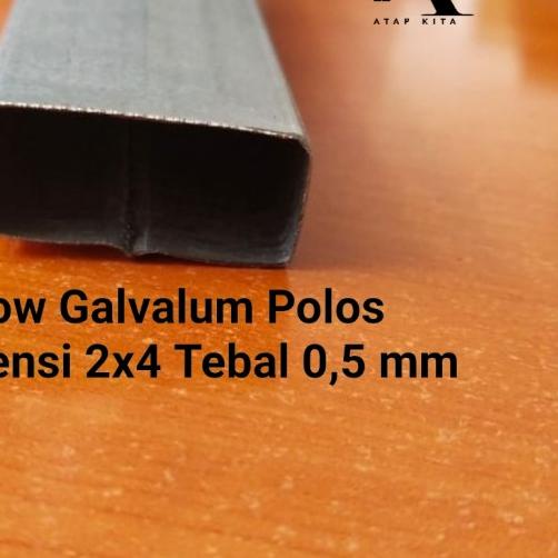 Hollow 2x4 / Holo 0,5 mm / Rangka Hollow / Holo Galvalum Profil