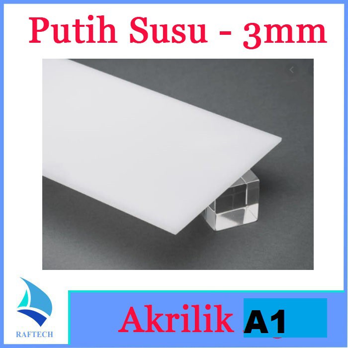 Akrilik / Acrylic A1 Tebal Putih Susu 3mm Acrylic Marga Cipta