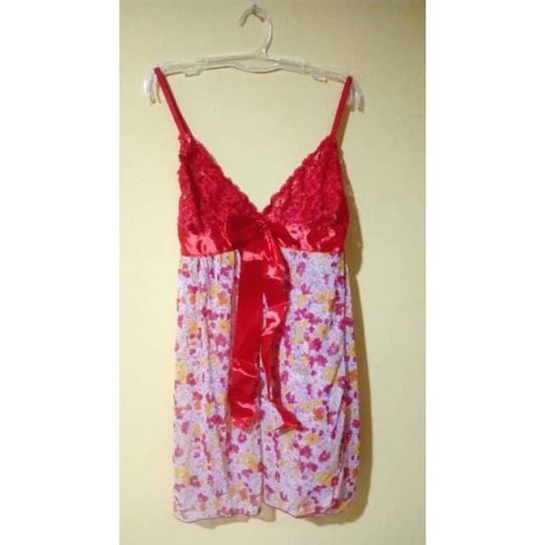 Barang Berkualitas   Victoria s Secret Flower Babydoll Lingerie set Panty   Murah