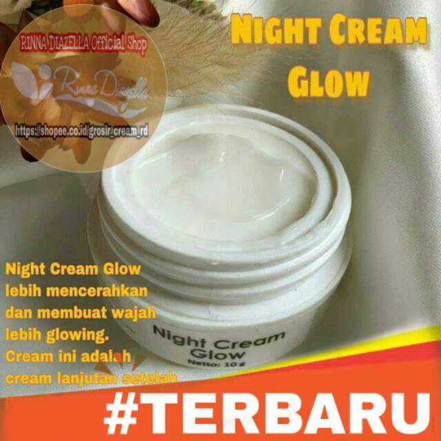 [NEW] NIGHT CREAM GLOW Rinna Diazella/cream malam glow rinna