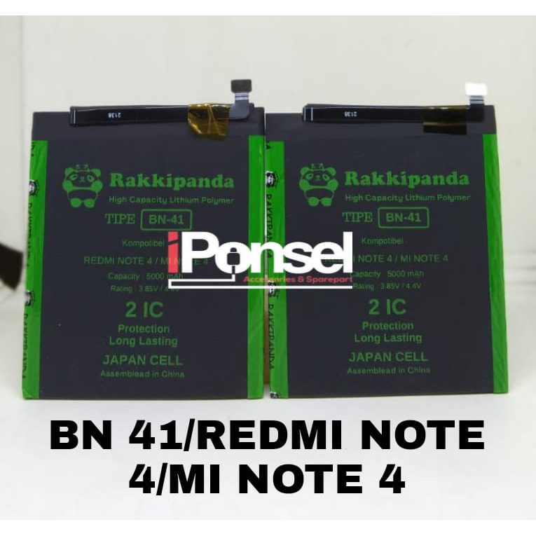 BATERAI RAKKIPANDA BN 41/REDMI NOTE 4/NOTE 4X