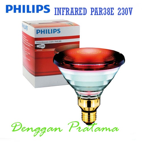 Lampu Philips Infrared PAR38E 230V Bohlam Terapi Infra Merah
