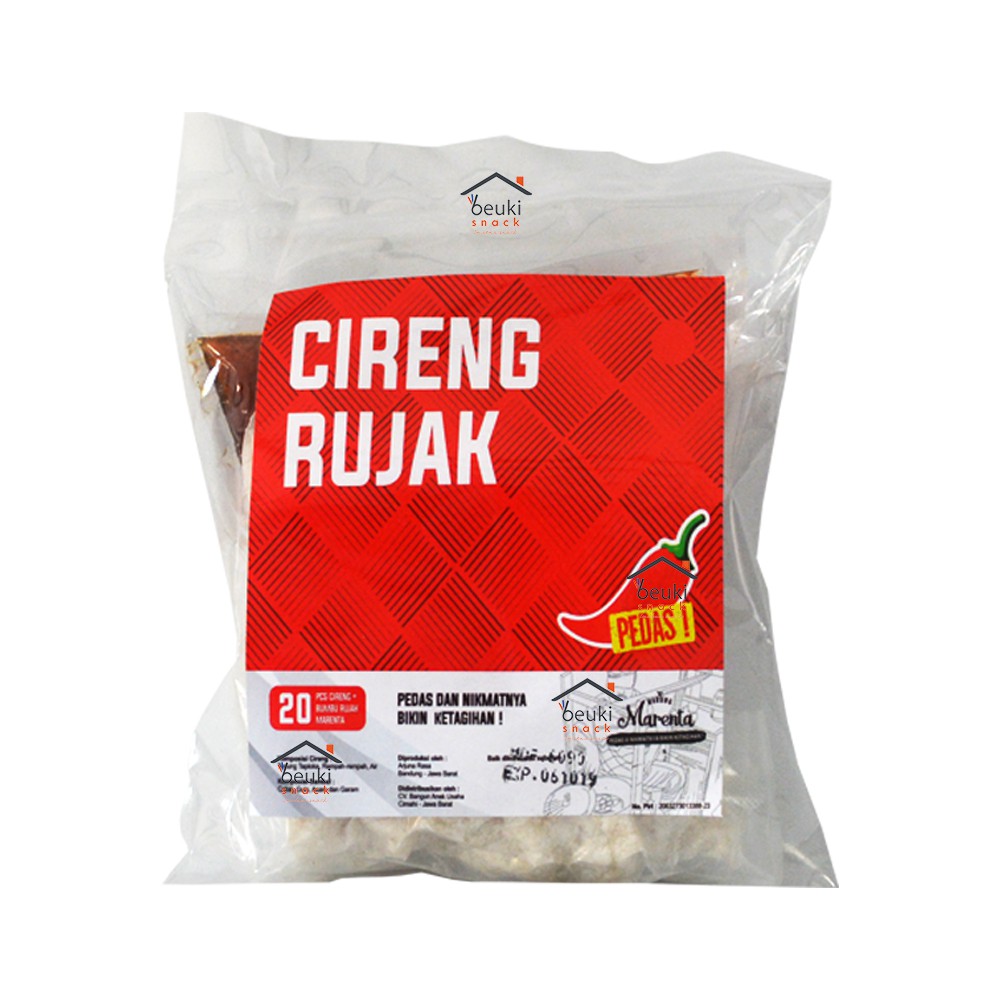 

Marenta Cireng Rujak Cireng Asli Bandung Tinggal Goreng Cocol Bumbu Rujak - 385 gr