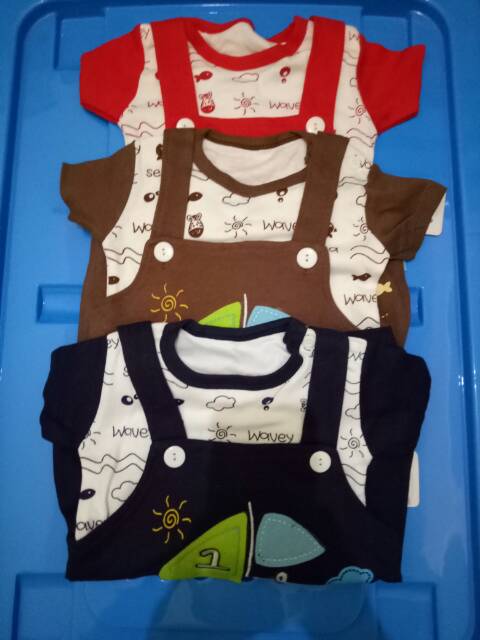 Baju jumper overall /baju kodok 2pcs code S011