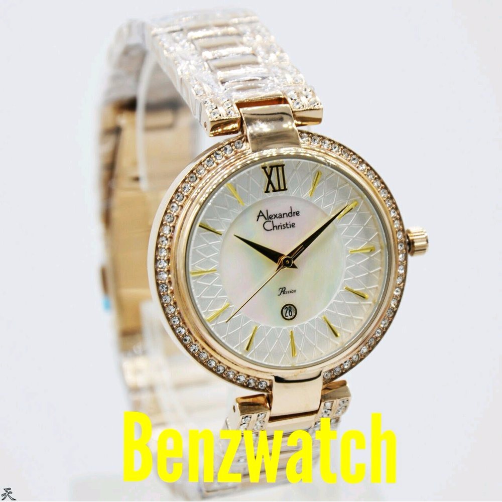 Jam tangan wanita Alexandre Christie Fashion Gold