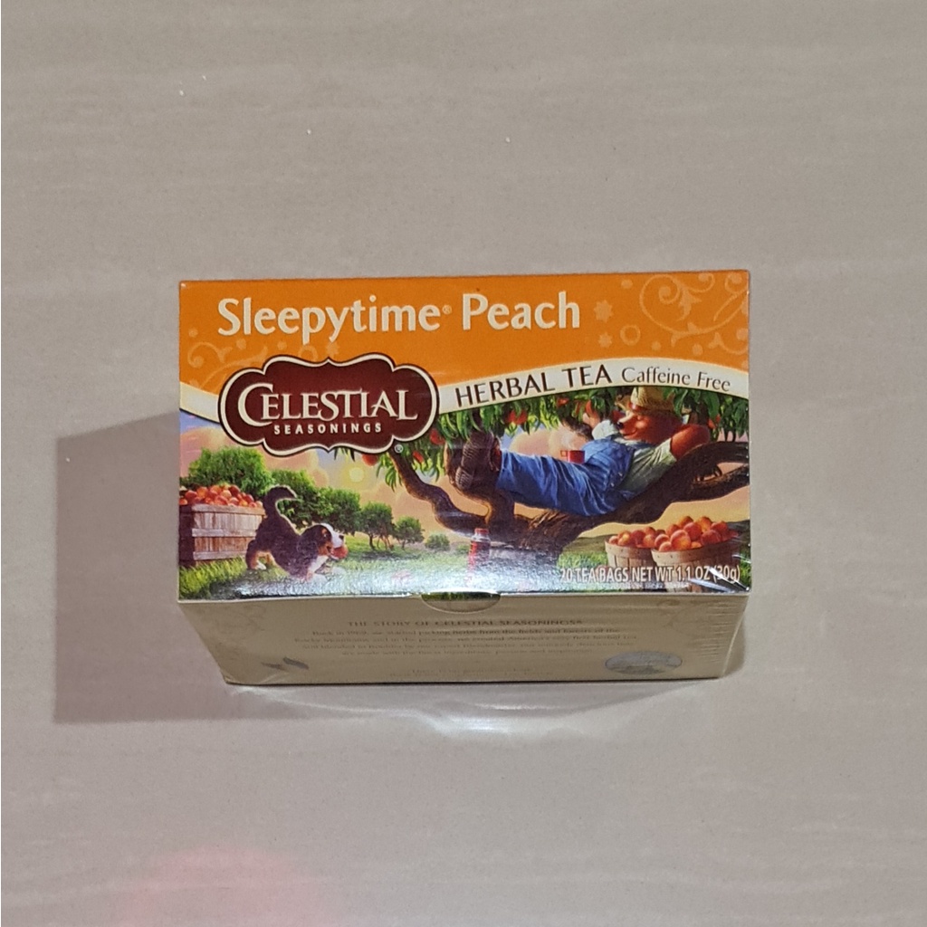 Celestial Seasonings Sleepytime Peach Herbal Tea 20 x 1.5 Gram