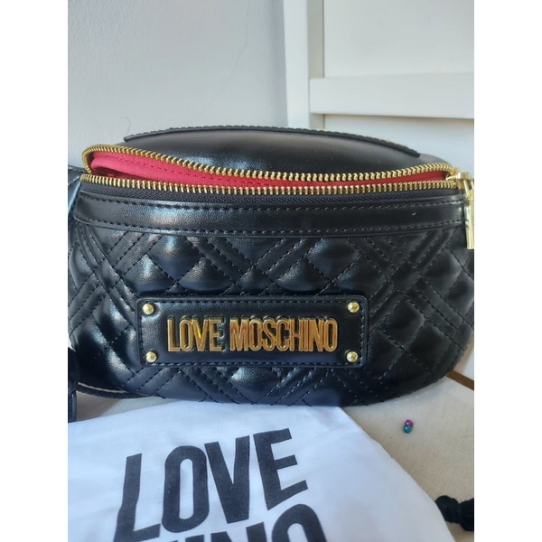 LOVE MOSCHINO WAIST BAG ORIGINAL AUTHENTIC TAS WANITA