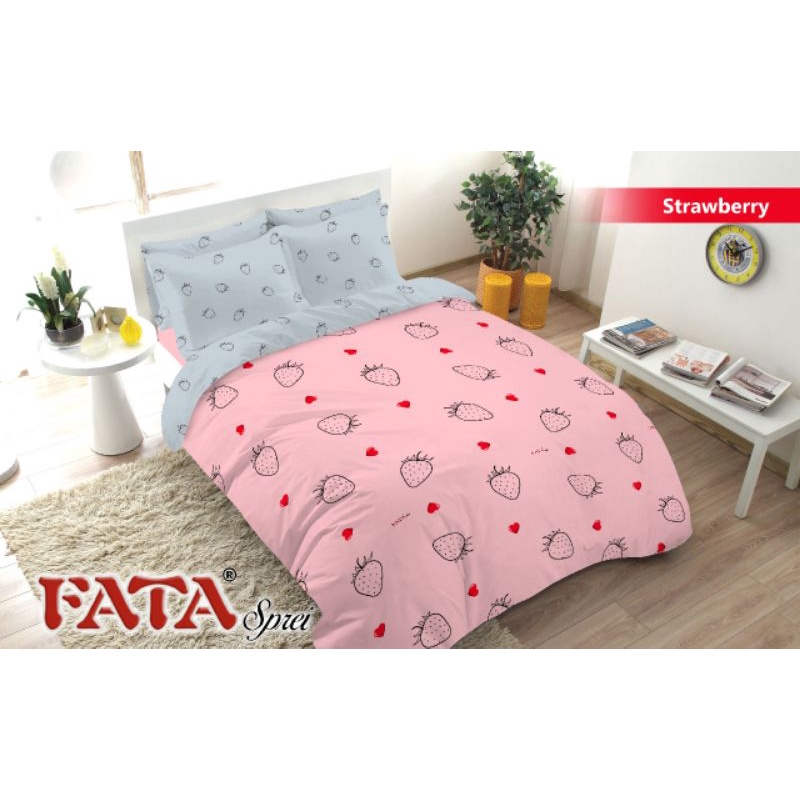 Bedcover Fata Set King Size 180x200 Motif Terbaru Seprai Anti Luntur