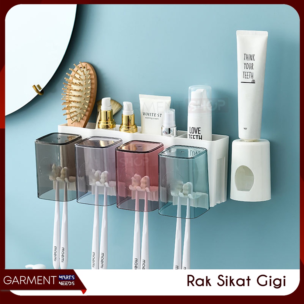 RADOL - Dispenser Pasta Gigi Rak Odol Gantung Toothbrush Sterilizer Holder