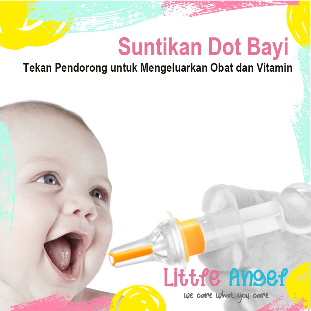 DROPPER OBAT VITAMIN MADU Untuk Bayi Bentuk Dot Alat Bantu Minum Obat dan Vitamin Baby Dropper Dot