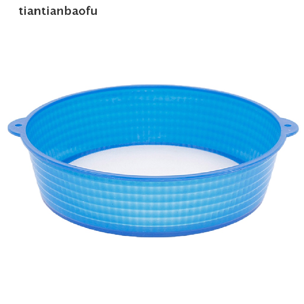 [tiantianbaofu] Kitchen Gadgets New Handheld 19cm Round Shape Plastic Flour Sifter Strainer Boutique