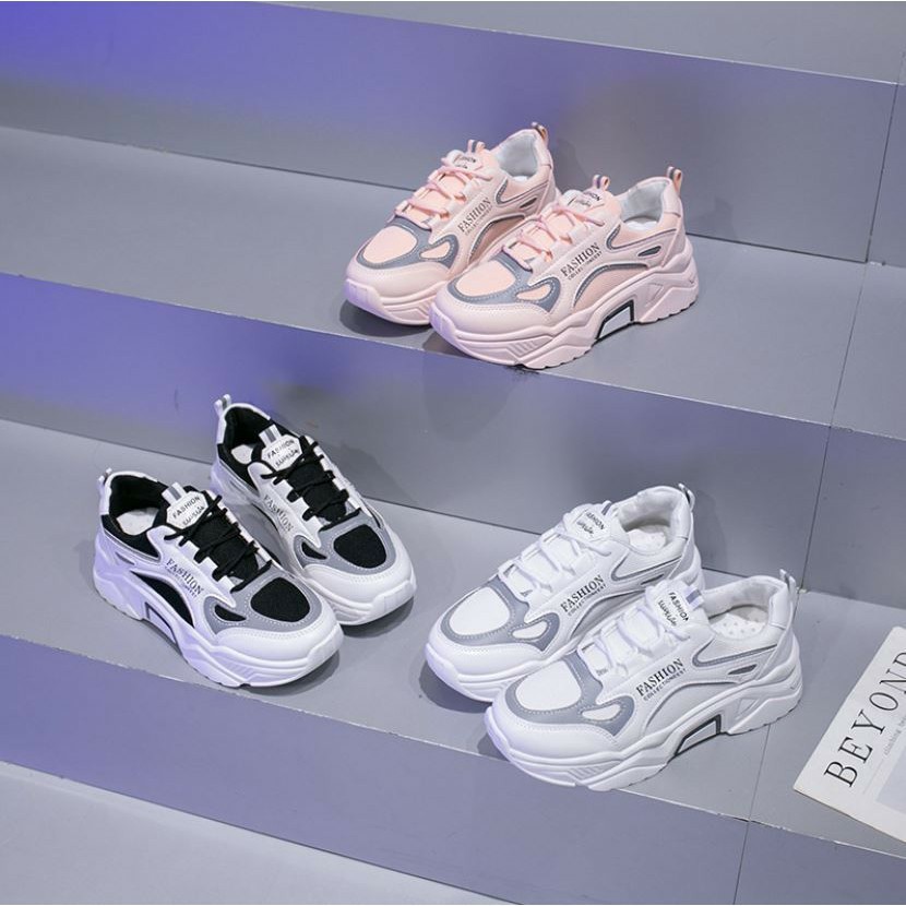 HananJr JSSD205 Sepatu Sneakers Wanita Cantik Import Glow