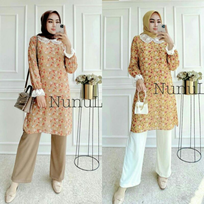 AMORA SET TUNIK KULOT #NUNULOLO