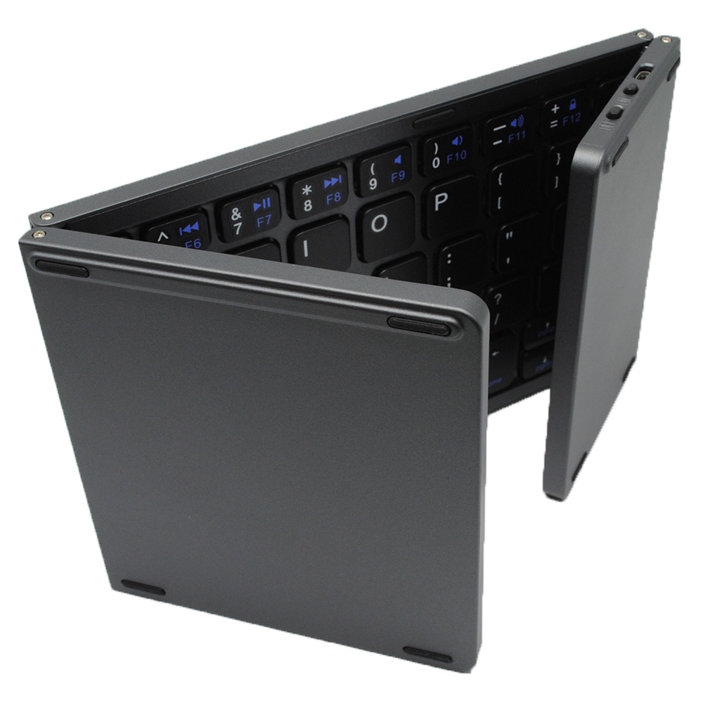 Optimuz Keyboard Bluetooth Three Folding Magnetic With Touchpad - K1074 - Gray