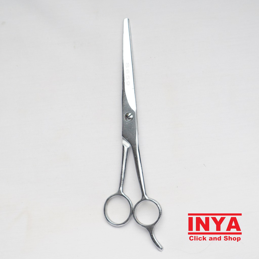 GUNTING RAMBUT BUDLET 659 - 6.5 inch STAINLESS BARBER SCISSORS