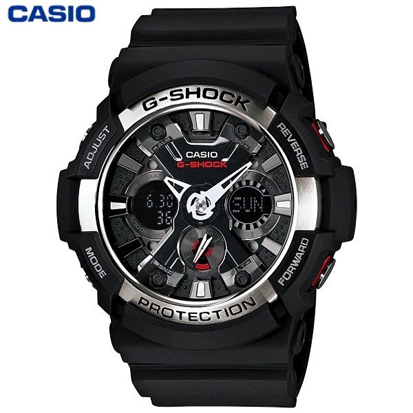 JAM TANGAN PRIA CASIO G-SHOCK GA-200-1A ORIGINAL - GSHOCK GA200 HITAM