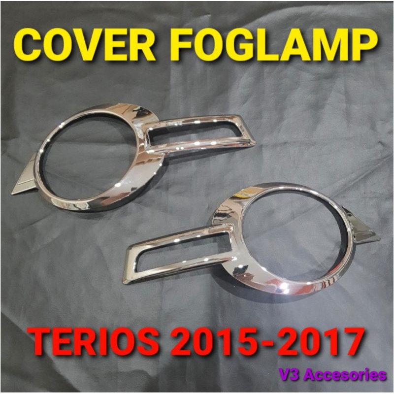 Cover/Garnish Foglamp TERIOS 2015-2017 Chrome