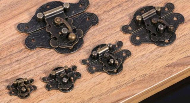 Kunci Selot Model Antik Retro Untuk Kotak Perhiasan Kayu