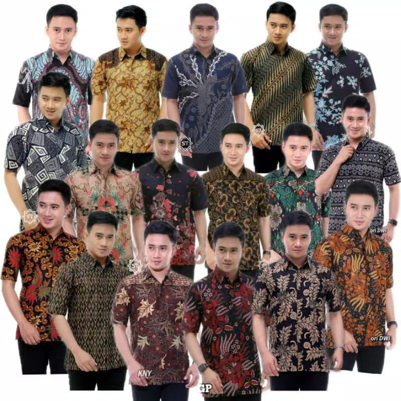 KEMEJA BATIK MOTIF TERBARU PILIH KODE VARIASI MOTIF