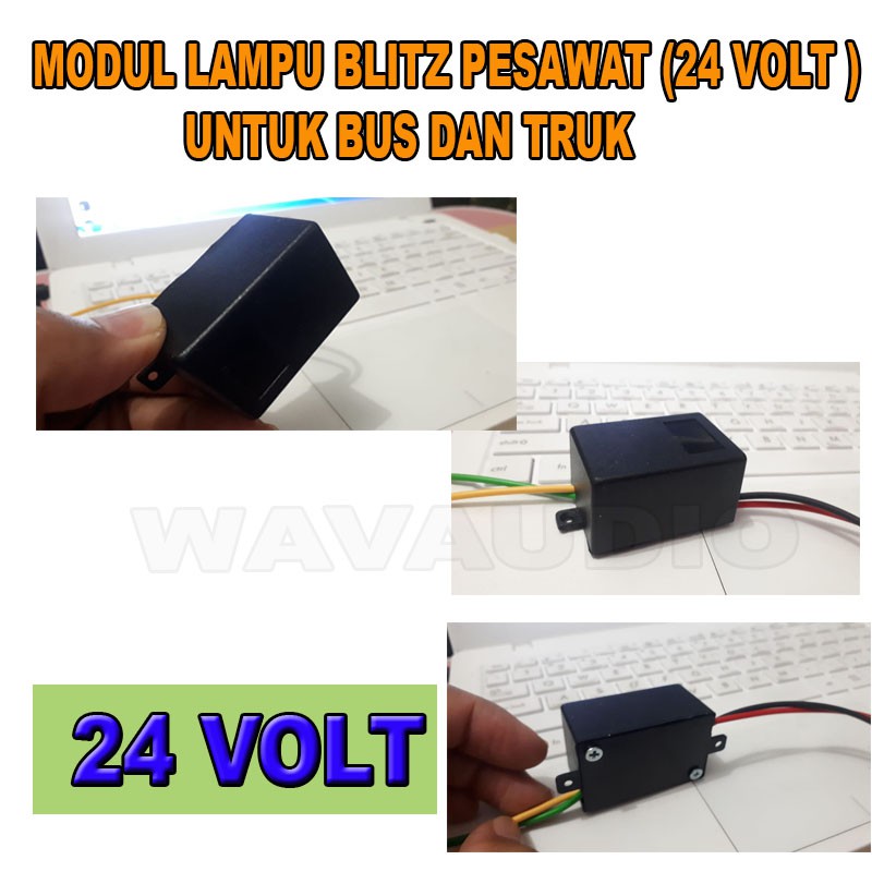 Modul Lampu LED Blitz Pesawat, Lampu Kedip Cepat dan Kilat (24Volt, BUS dan TRUK)