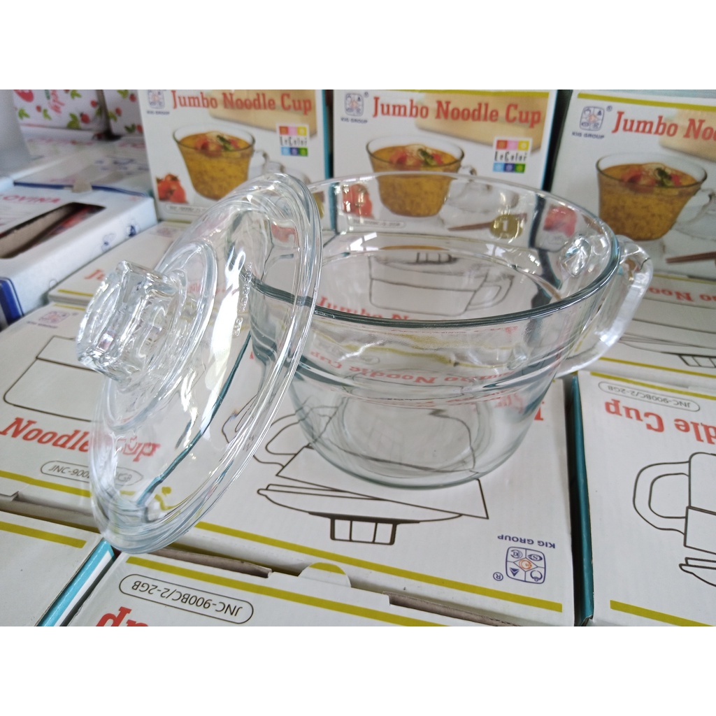 Hampers Mangkok Mie Jumbo Cup Gelas Hias Cangkir Kopi Gelas Beling Gelas Kaca Model Print Gelas Gaga