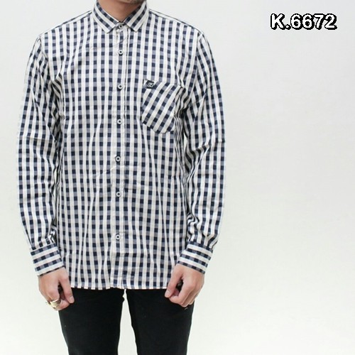 Kemeja Distro Quiksilver / Kemeja Distro Lengan Panjang Murah / K6672