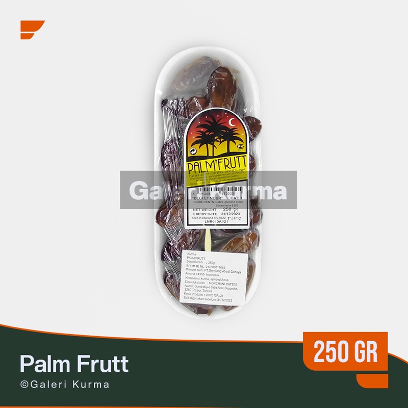 

Kurma Palm Frutt Original 250Gr / Palm Fruit 250 Gr / Kurma Tunisia Tangkai Palm Frutt