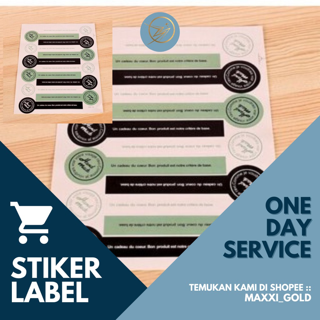 

SL- CETAK STIKER SEGEL 1H JADI!! STICKER LABEL MAKANAN STIKER OLSHOP KEMASAN KOSMETIK HIJAB