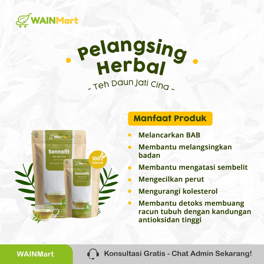 LANGSING ALAMI !!!  Teh Jati Cina Original 100% Pelangsing Celup Teh Sennafit Teh Peluntur Lemak Perut Buncit Ampuh Teh Pelangsing Penurun Berat Badan Cepat Bpom Teh Celup Daun Jati Cina Teh Diet Bpom dan Halal Ampuh