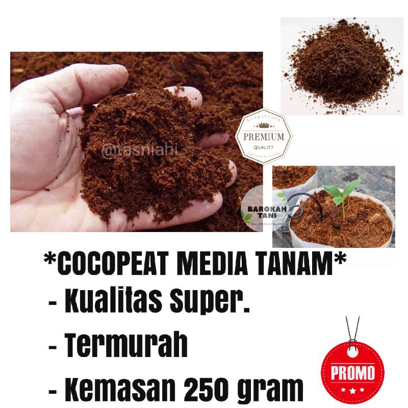 Jual MEDIA TANAM COCOPEAT SIAP PAKAI KEMASAN 250 GRAM | Shopee Indonesia