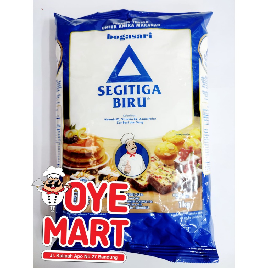 BOGASARI TEPUNG TERIGU SEGITIGA BIRU 1KG