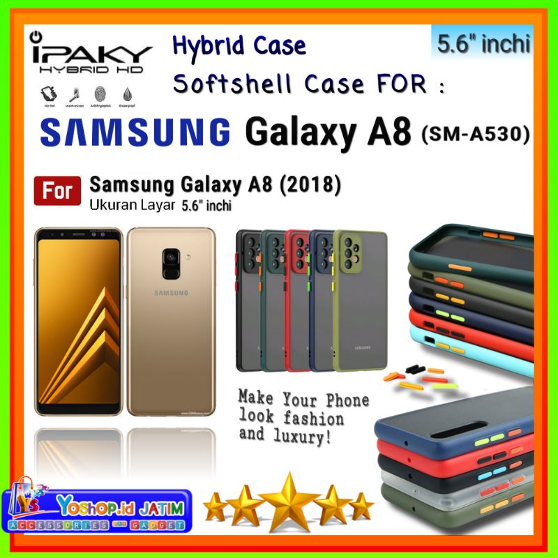 Casing Case Samsung Galaxy A8 (2018) SM-A530 (5.6"inchi) | Soft Case HYBRID Samsung A8 SM-A530 2018