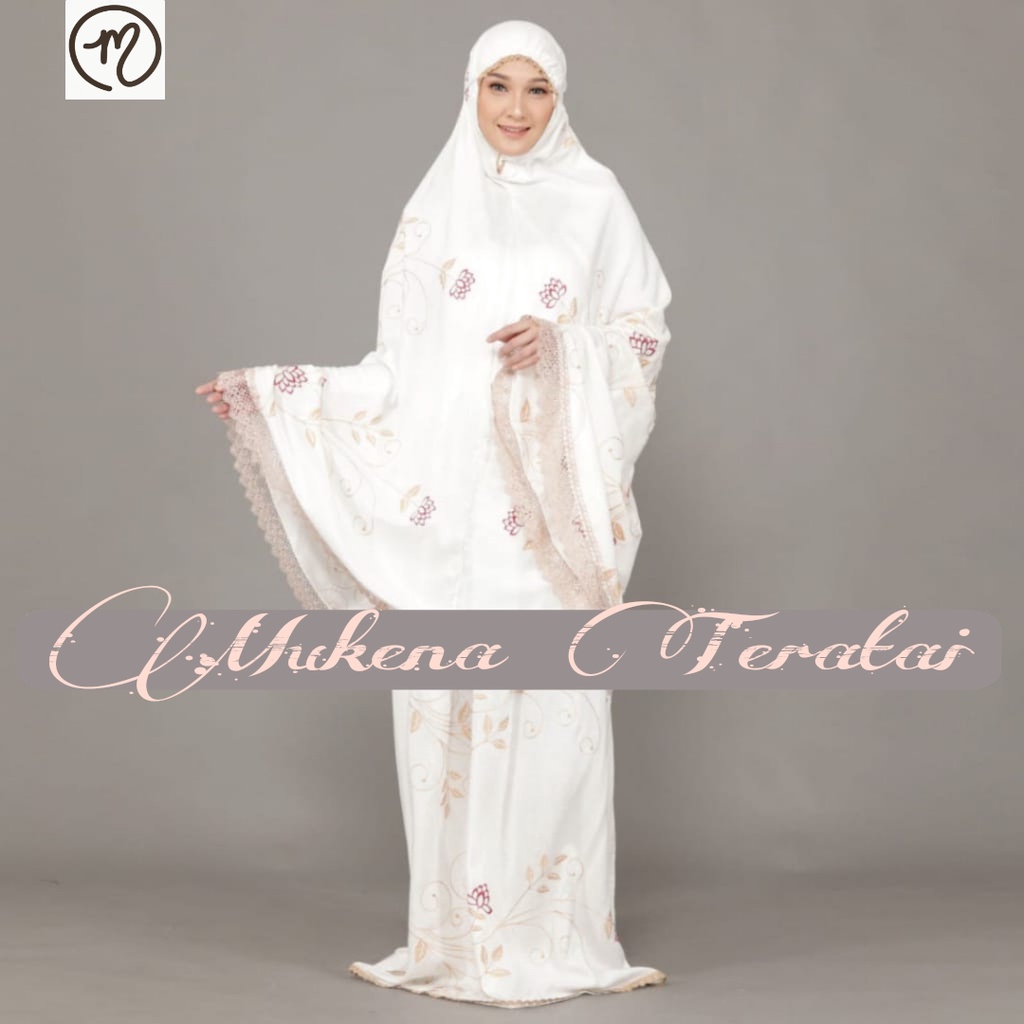 ALMAHIRA - Mukena Dewasa Terbaru Bordir Mewah Platinum Rose || Mukena Dewasa Rayon