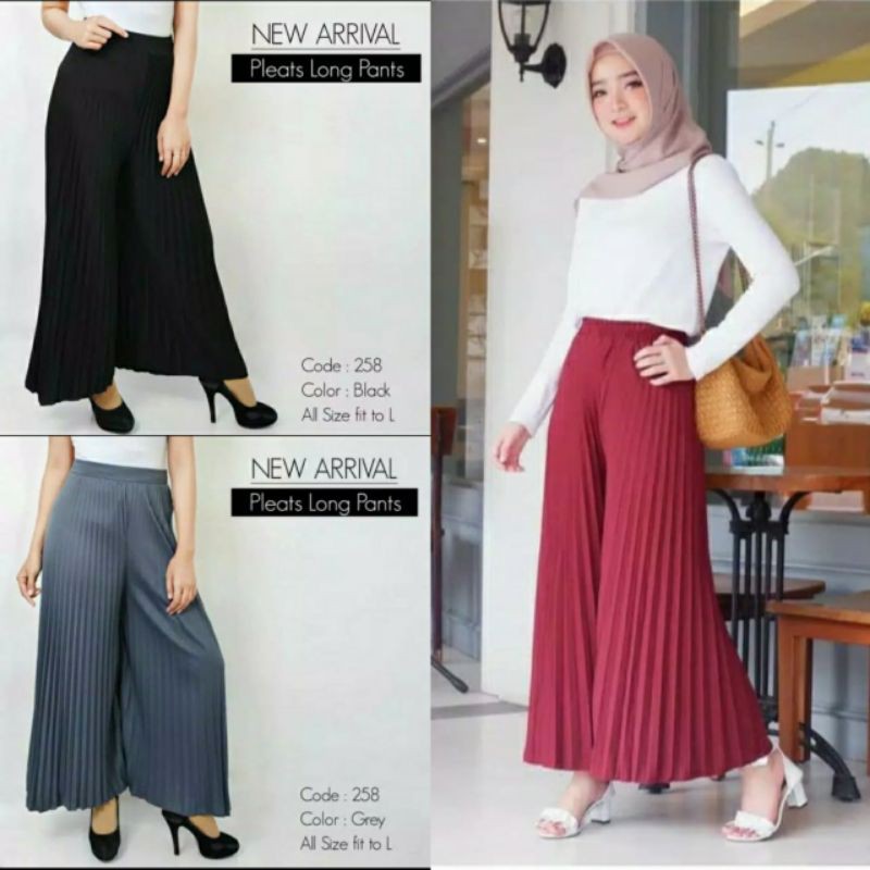 kulot plisket/kulot plisket polos/kulot plisket premium