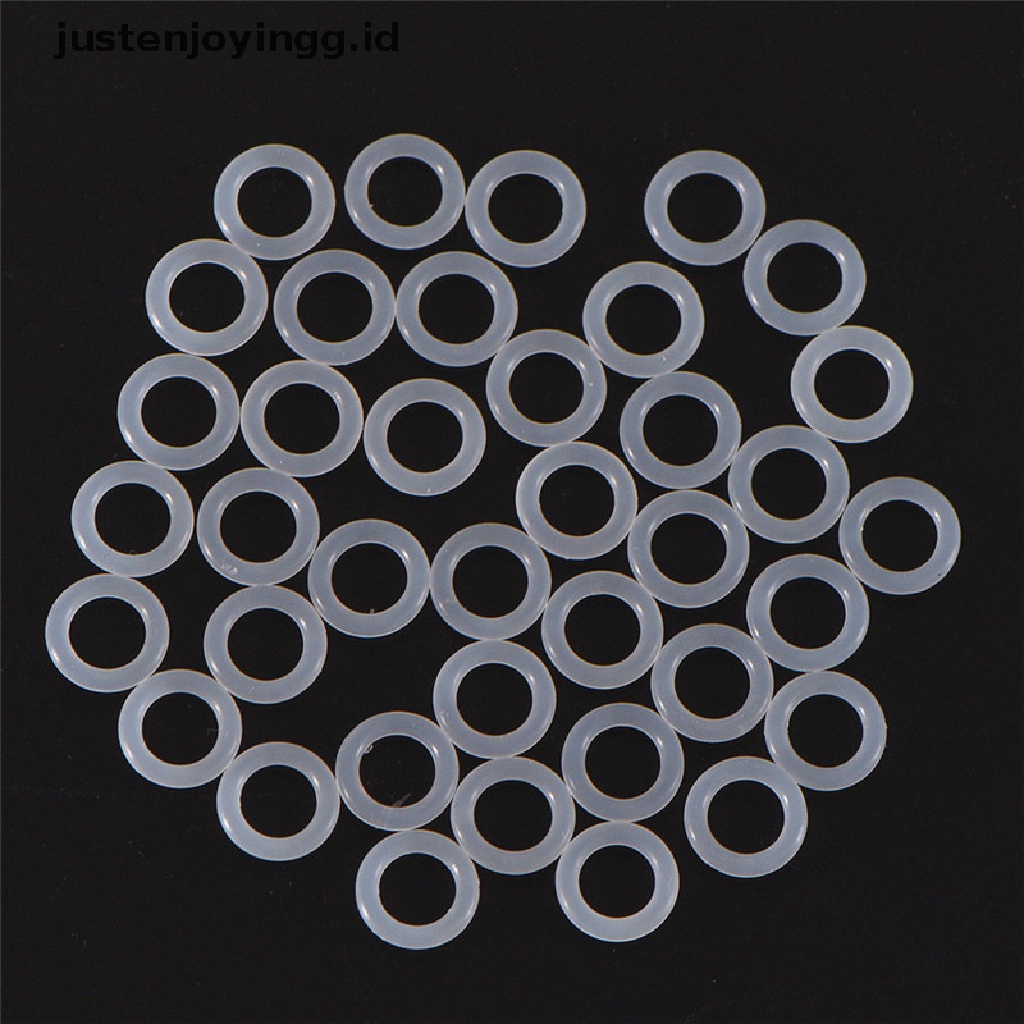 120pcs O-Ring Switch Dampeners Bahan Karet Silikon Warna Putih Untuk Cherry MX Keyboard