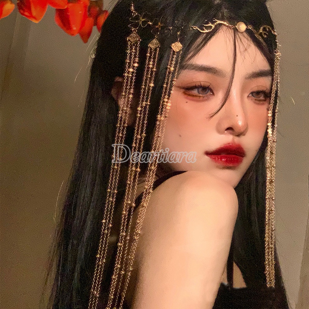 Bandana Rambut Desain Bunga Belah Ketupat Untuk Wanita