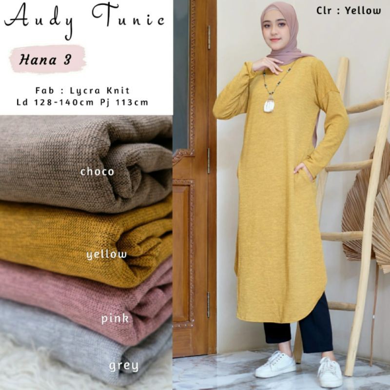 RESTOCK AUDY TUNIC JUMBO/Ld128-140 Pj113/Lycra Knit