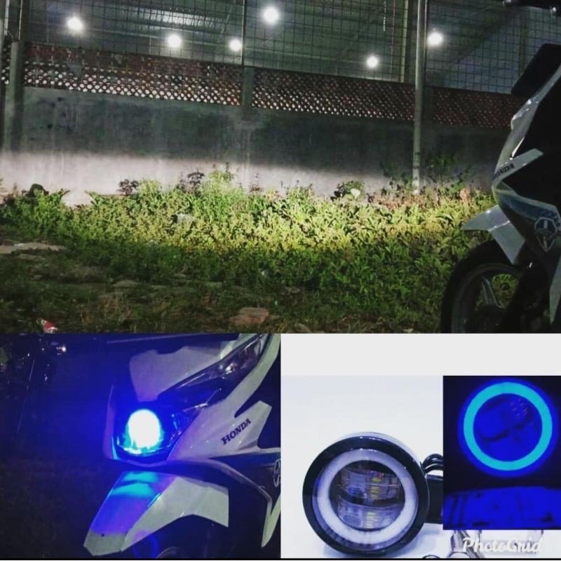 COD LAMPU TEMBAK DAYMAKER 3 LENSA / LAMPU TEMBAK DAYMAKER SPOT LIGHT MOBIL MOTOR 3 LED