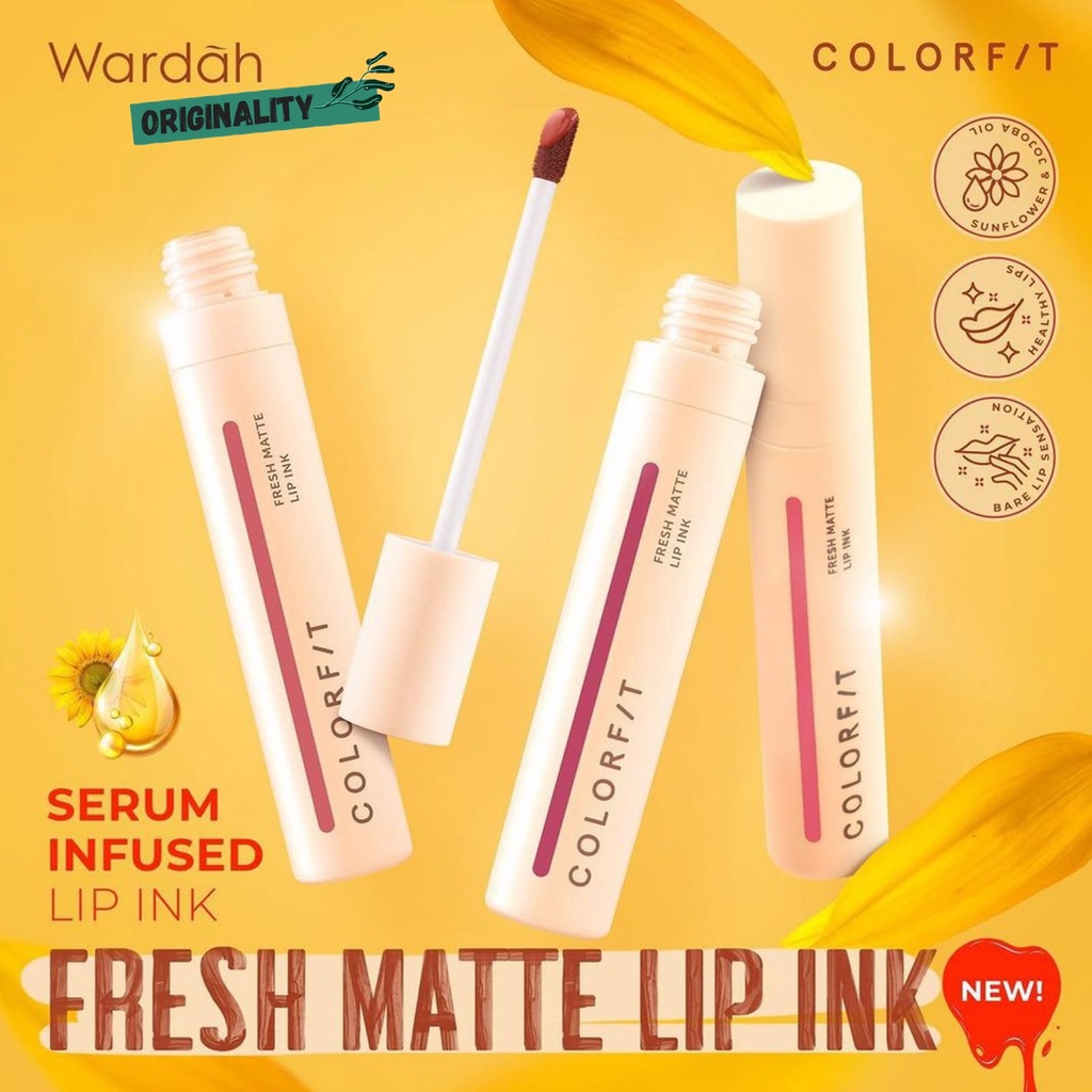 [ originality ] WARDAH COLORFIT FRESH MATTE INK / LIPTINT / LIPGLOSS / LIPCREAM