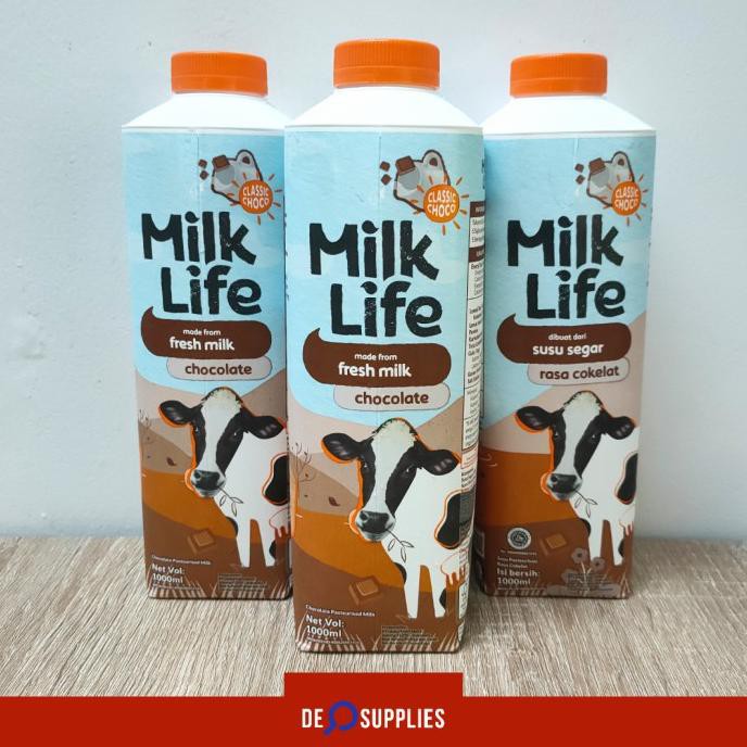 

Susu MilkLife Chocolate 1L - Fresh Milk Life Susu Segar rasa Cokelat