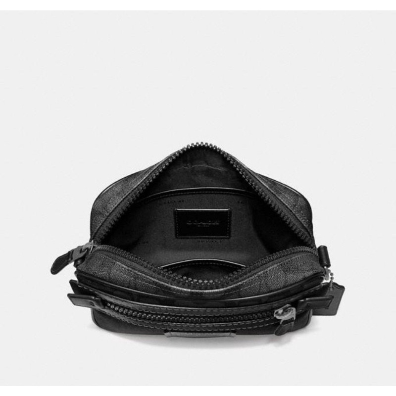 Coach Academy Crossbody BlackBox In Signature Canvas (69333) - Black