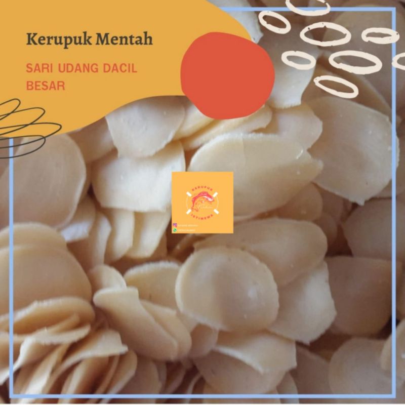 

500gr KERUPUK SARI UDANG DACIL BESAR / KERUPUK MENTAH / KERUPUK GORENG