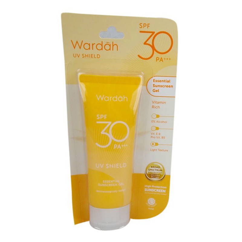 WARDAH UV Shield SPF 30 PA +++ Essential Sunscreen Gel | wardah  Aqua Fresh Essence  spf50 | UV Shield Serum | UV Shield Stick