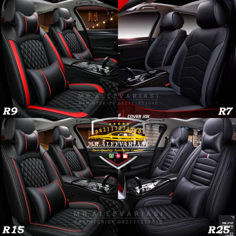 Sarung jok mobil toyota Raize 2021 brio satya brio rs agya ayla jazz rs ignis vios full 2 baris jok