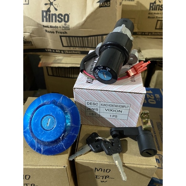 KUNCI KONTAK KOMPLIT KUNCI KONTAK PLUS TUTUP TANGKI VIXION OLD VIXION 2008-2012 SET