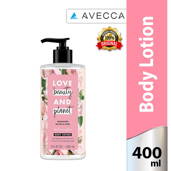 AB Love Beauty And Planet Body Lotion Delicious Glow 400Ml/ Moisturizer / Pelembab Kulit