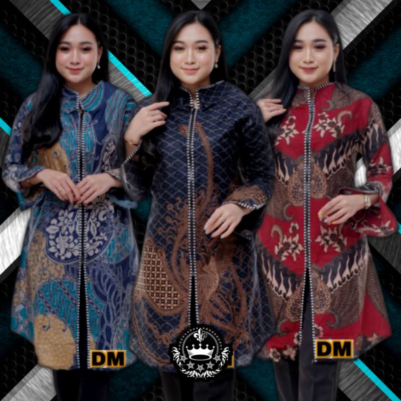 Atasan Batik Dolby Dolbi Dobby Doby Tenun Sutra Tulis Halus Katun
