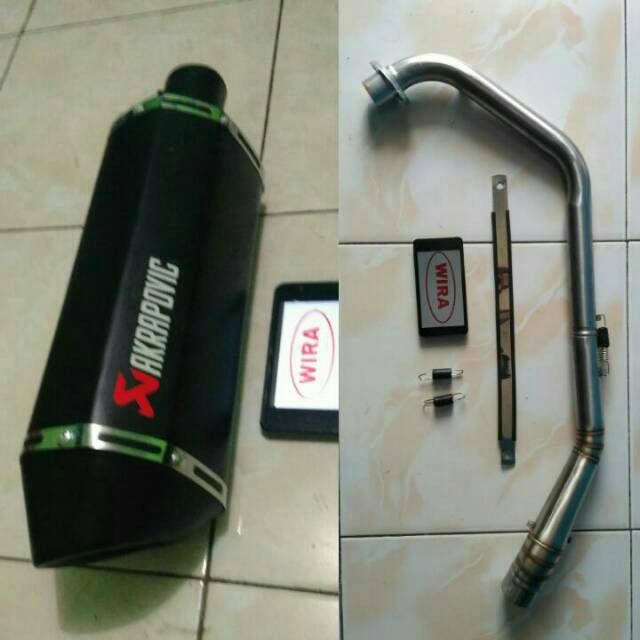 Knalpot racing Akrapovic XABRE R15 V3 GSX CBR150 CB150R VIXION BYSON VERZA TIGER MINERVA SUPRA GTR