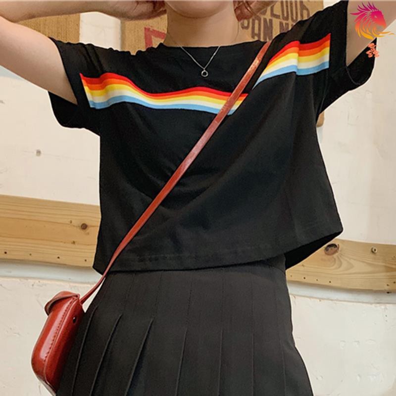 GFS BLOOMY RAINBOW TOP BABYTERRY