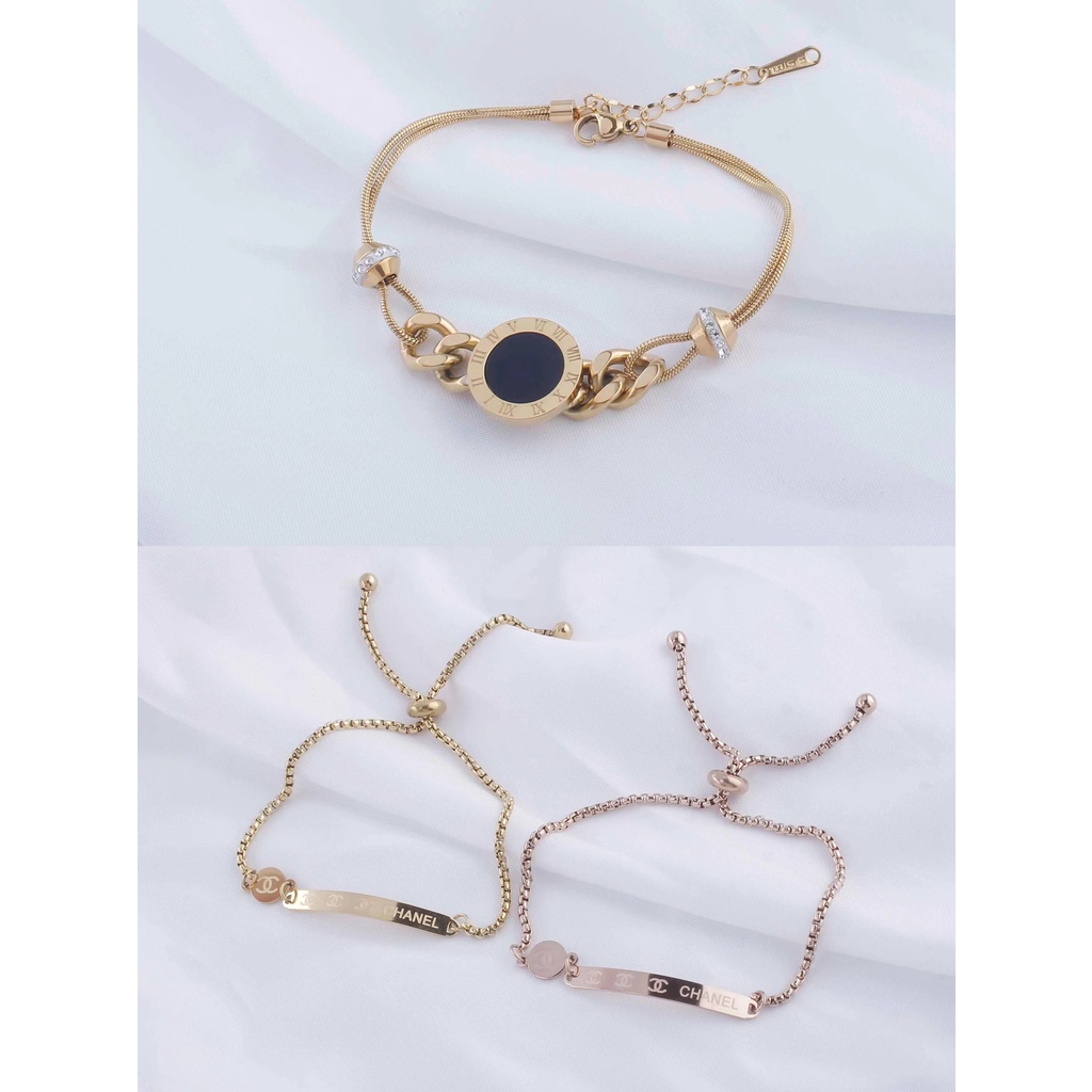 Gelang Titanium Permata Perhiasan Fashion 3327/2757